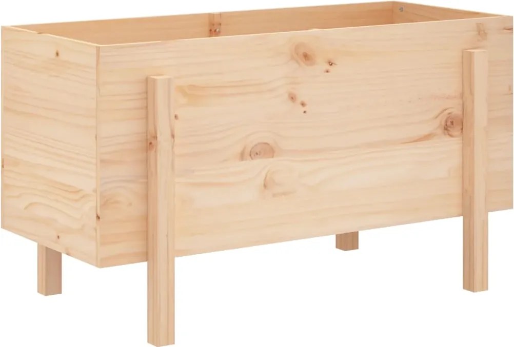 vidaXL Strat înălțat de grădină, 101x50x57 cm, lemn masiv de pin