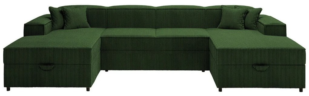 Colțar Clovis 115Cutie de pat, 320x166x79cm, 166 kg, Picioare: Plastic