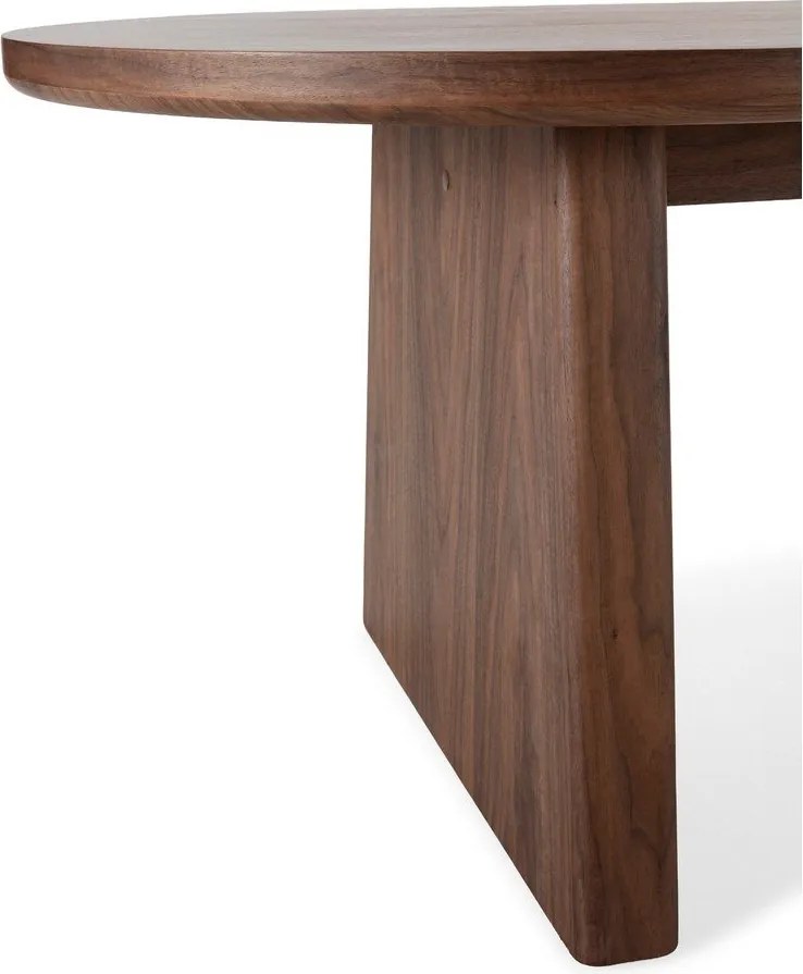 Masă de dining cu aspect de lemn de nuc 100x200 cm Blair – MOME