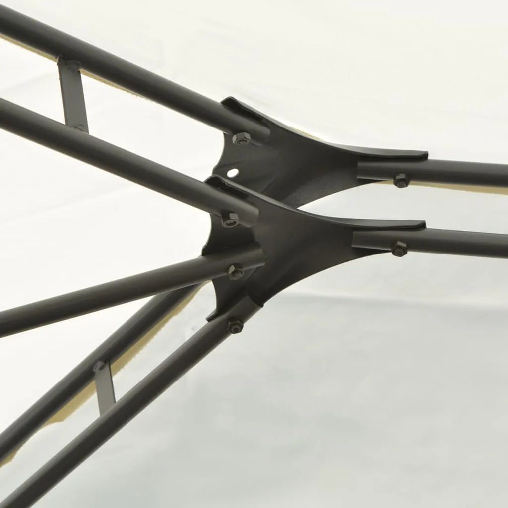 Cort de gradina cu perdele 4 x 3 m, alb