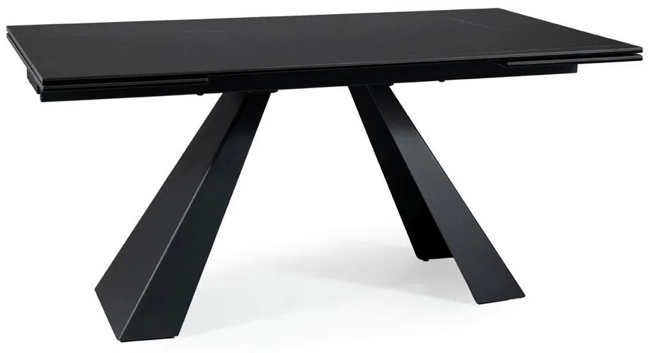 Masa de bucaterie Salvadore II, 160 x 90 cm, neagra