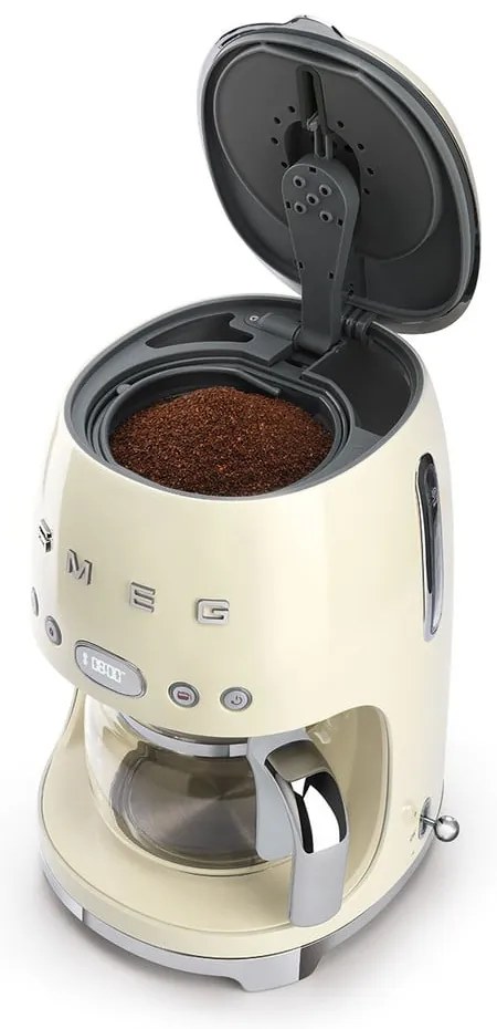 Cafetieră SMEG, alb - crem