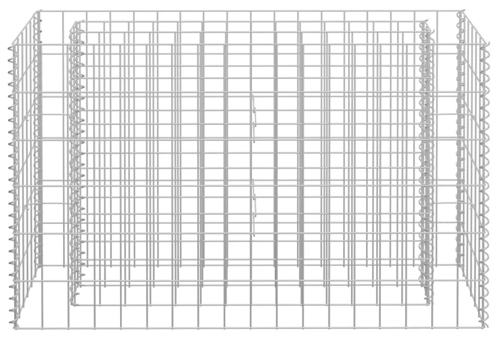 Strat inaltat gabion, 90 x 30 x 60 cm, otel galvanizat 1, 90 x 30 x 60 cm