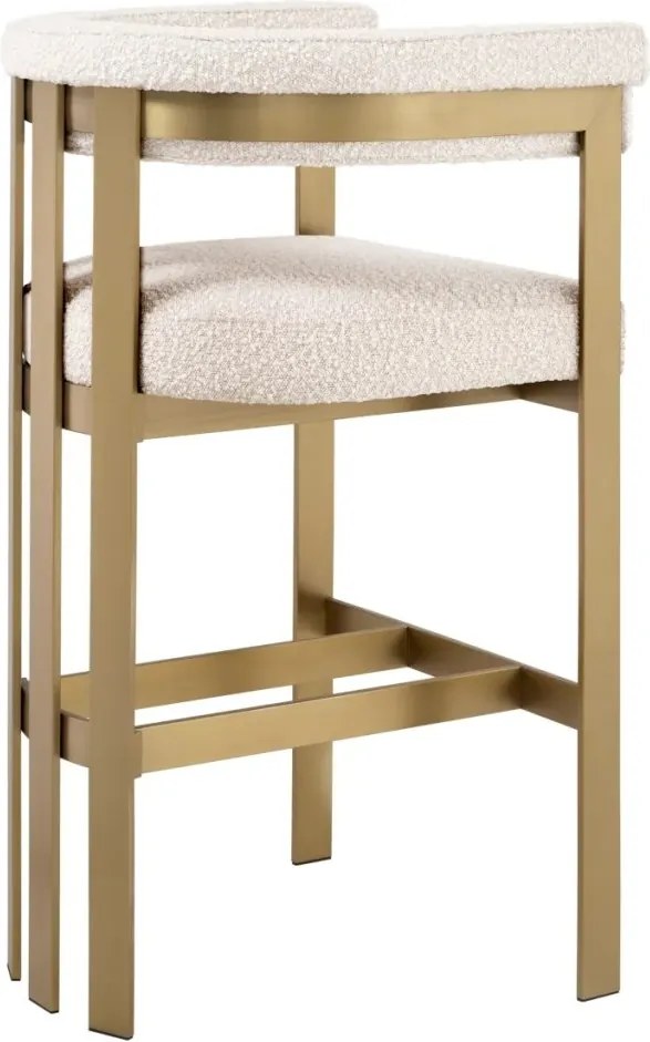 Scaun de bar design LUX, Bar Stool Clubhouse crem