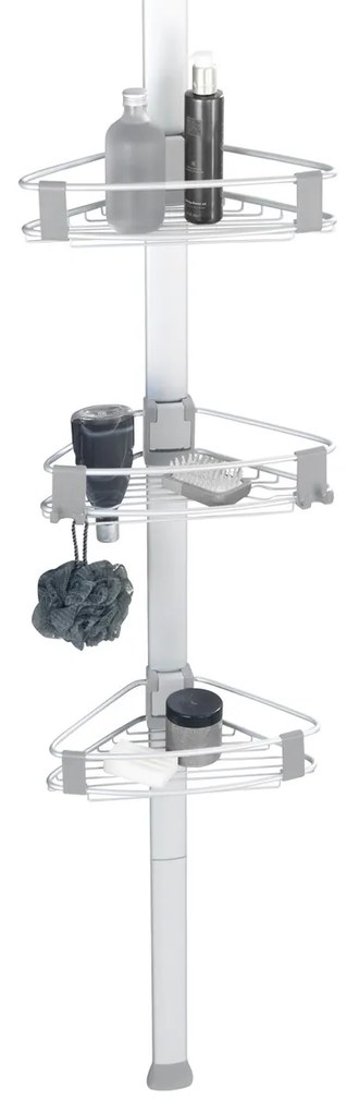 Raft de dus telescopic PURIO, pe colt, 3 niveluri, WENKO
