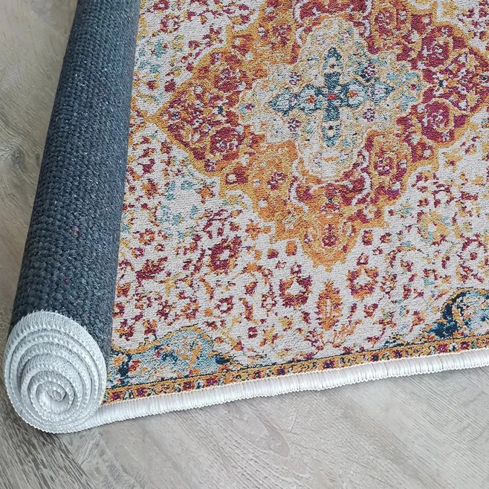 Covor Living WOOPAMUK176, 120 x 180 cm, Bumbac / Poliester, Multicolor