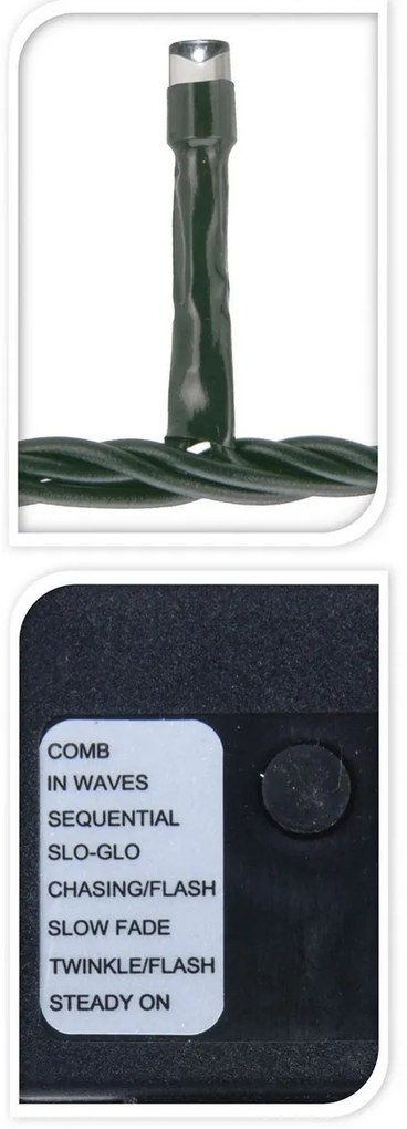 Instalaţie pom de Crăciun Twinkle, alb , 400 LED, 8 m