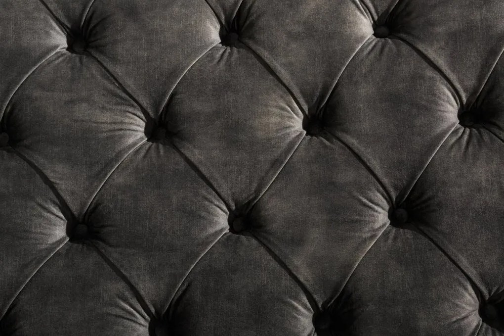 Pat elegant tapitat cu catifea gri olive, Paris 180x200cm A-6541076 VC