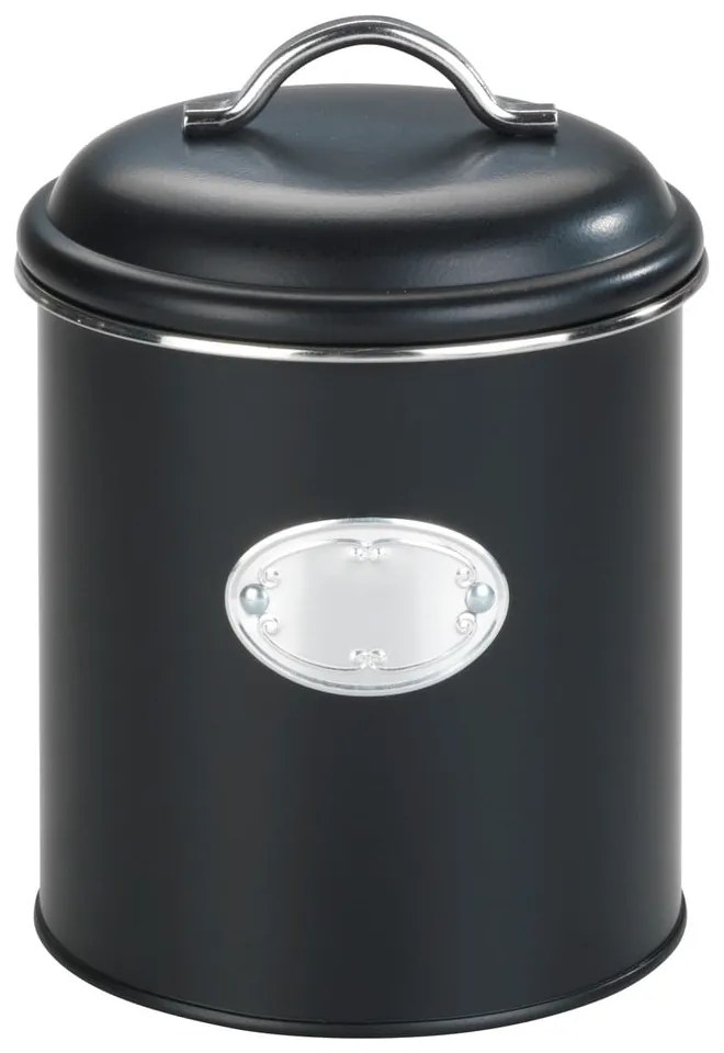 Cutie pentru depozitare cu închidere etanșă Wenko Nero, negru, 1,6 l
