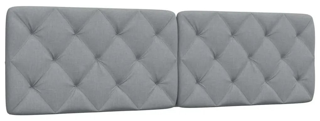 vidaXL Pernă tăblie de pat, gri deschis, 180 cm, material textil