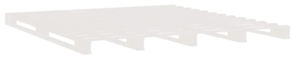 Cadru de pat King Size 5FT, alb, 150x200 cm, lemn masiv de pin Alb, 150 x 200 cm
