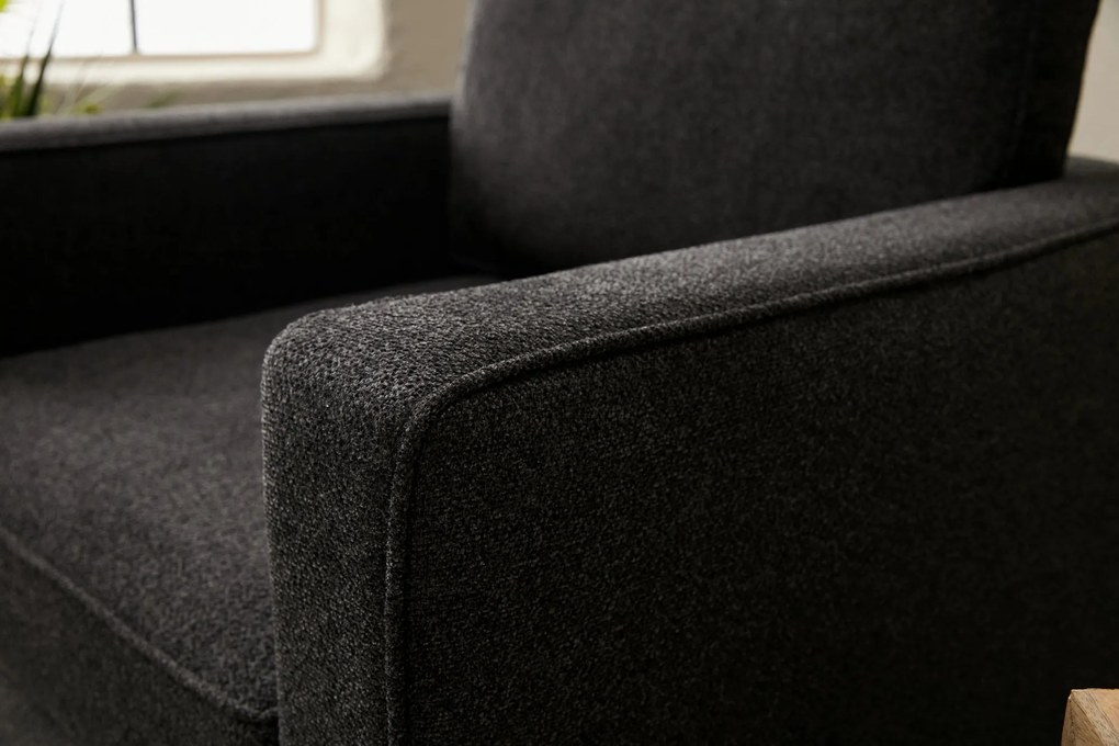 Fotoliu Berlin - Anthracite, Black