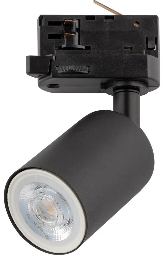 Spot pentru sistem de șină trifazic TOP 1xGU10/10W/230V negru