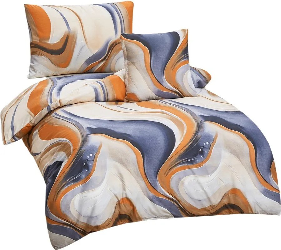 Lenjerie de pat din microsatin pentru pat de o persoană cu 3 piese 140x200 cm Gonzalo – My House