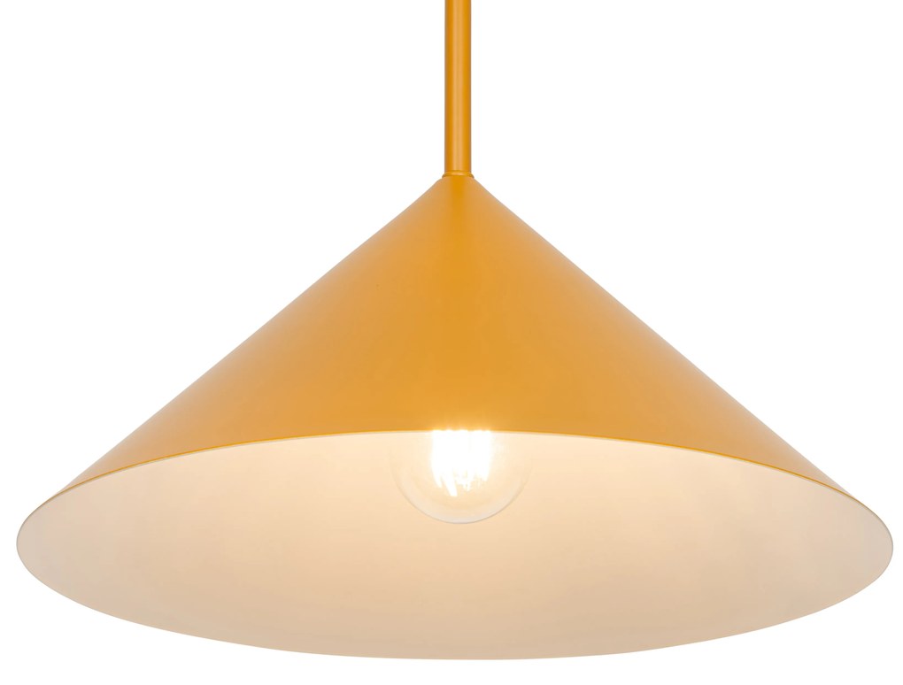 Lampă pendantă de design galbenă - Triangolo
