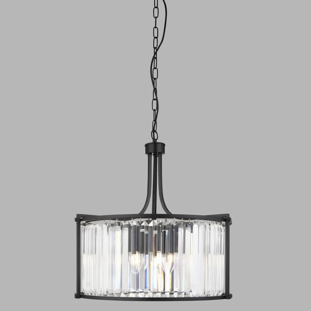 Lustra traditionala stil clasic Victoria negru 8295-5BK SRT