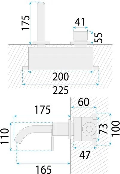 Baterie incastrata Rea Argon auriu + BOX