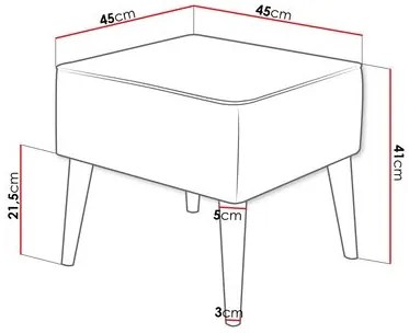 Suport picioare Flerance (Gri închis) . 1104588