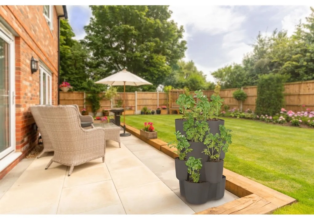 Container pentru cultivare cartofi Gardenico antracit
