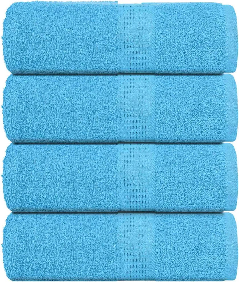 vidaXL Prosoape de baie, FROGN, 4 buc., turcoaz, 30x30 cm, 360 g/m²