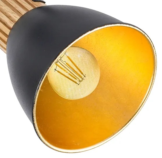 Brilagi - Spot ODENSE 2xE14/10W/230V lemn de cauciuc/negru