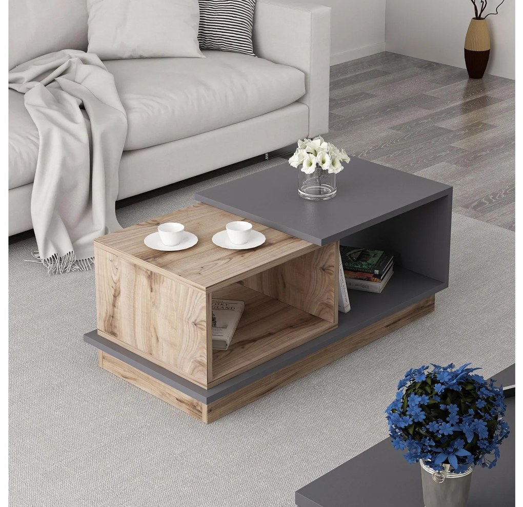 Masă de cafea Concept (antracit + dub). 1089133