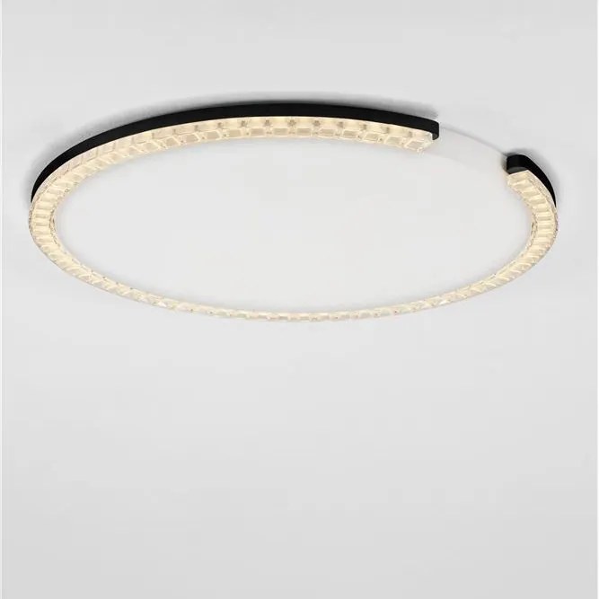 Plafoniera circulara aluminiu negru GREAMY D-65cm