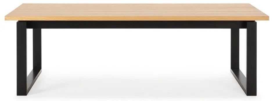 Masă de dining cu blat cu aspect de lemn de stejar 100x220 cm Rina – Marckeric