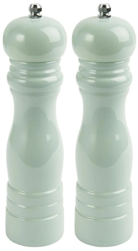 Set de 2 rasnite verzi din lemn pentru sare si piper GREEN