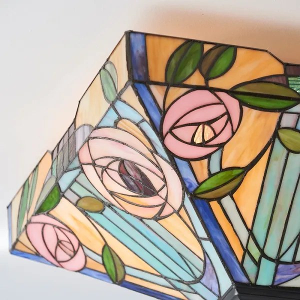 Endon 70698 - Plafonieră Tiffany WILLOW 2xE27/60W/230V