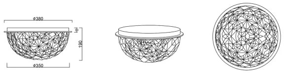 Plafonieră TRITON 3xE14/10W/230V Reality