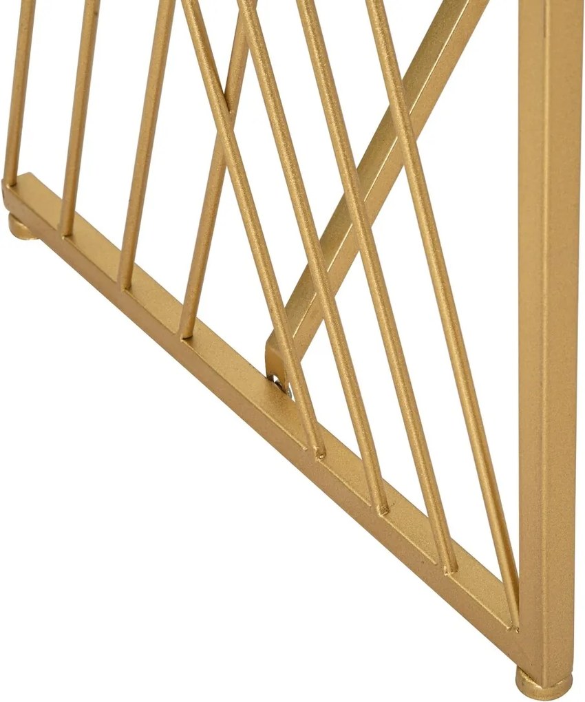 Consola Easy, Mauro Ferretti, 120x40x80 cm, fier, auriu