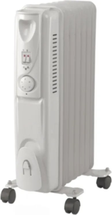 Calorifer cu ulei Lamarque LOH-92, 2000 W, 9 elementi, 3 trepte, Indicatoare luminoase, Rotite, Alb