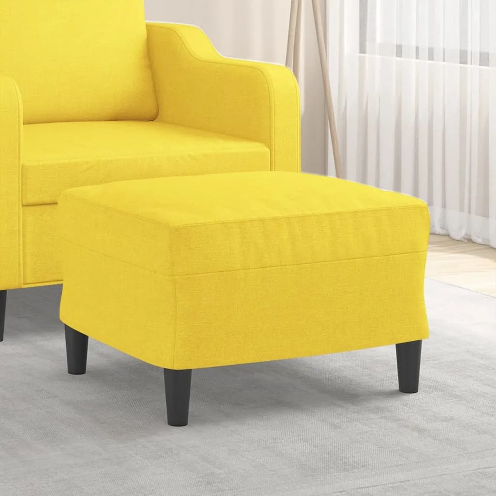 vidaXL Taburet, galben deschis, 60x50x41 cm, material textil