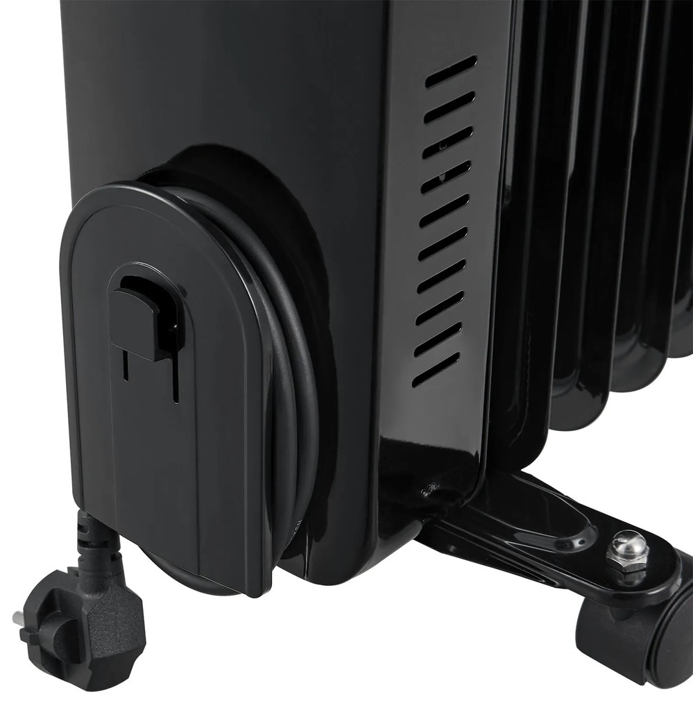 Radiator ulei OH120BL3 cu termostat si display LED, 2000W negru