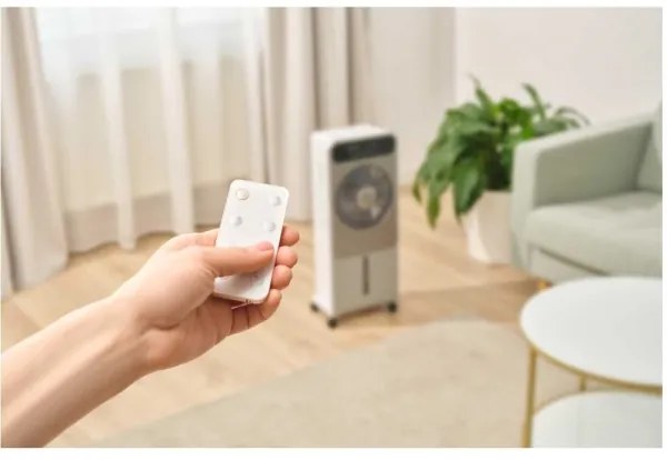 Răcitor mobil de aer Sencor 28W/230V Wi-Fi gri + telecomandă