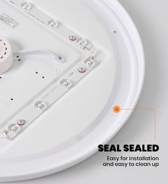 Brilagi - Plafonieră LED SMART STARS dimabilă, 24 W, 230 V, Ø 38 cm, Wi‑Fi (Tuya) + telecomandă