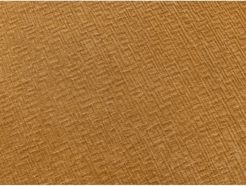 Canapea galben-muștar pentru dormitul zilnic/extensibilă cu tapițerie din chenille 240 cm Hugo – Bobochic Paris