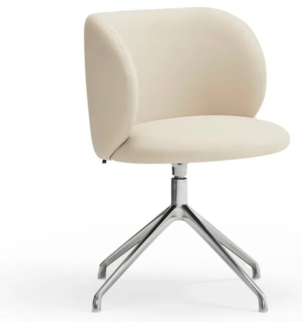 Scaun de sufragerie bej tapițat Mogi – Teulat