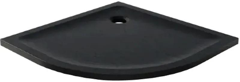 New Trendy Mild Stone cădiță de duș semirotundă 90x90 cm negru B-0580