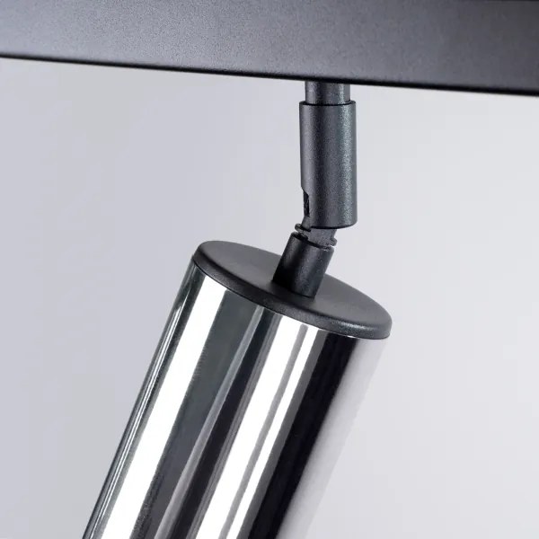 Spot Sollux SL.1368 WINX 3xGU10/10W/230V negru/crom