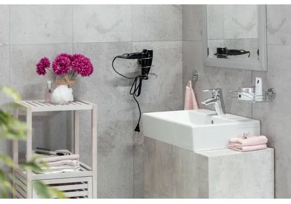 WENKO 20900100 - Cârlig VACUUM-LOC rotund din oțel, 6 x 6,7 cm, crom lucios