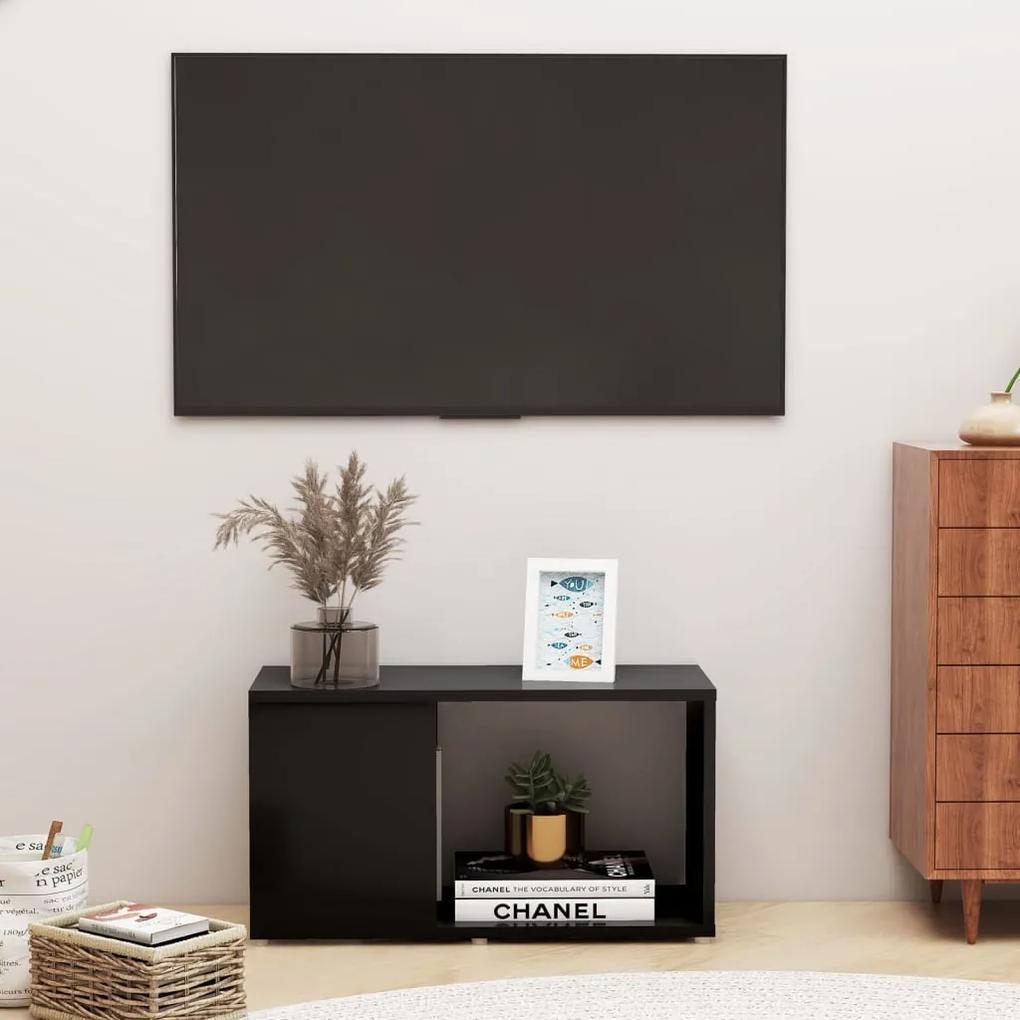 Comoda TV, negru, 60x24x32 cm, PAL 1, Negru