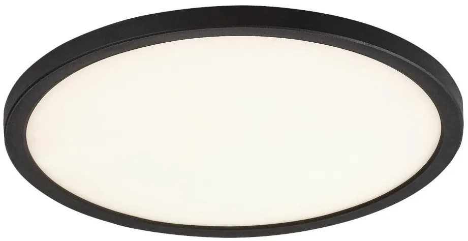 Plafoniera LED slim 40cm Gonzalo negru/alb