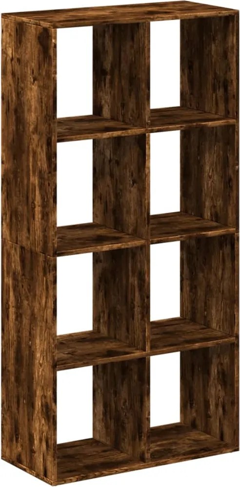 vidaXL Bibliotecă/separator cameră stejar fumuriu 69,5x29x137,5cm lemn