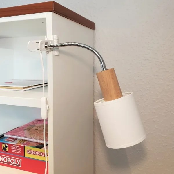 Lampă cu clemă Spot-Light 2236174WF TREEHOUSE 1xE27/25W/230V