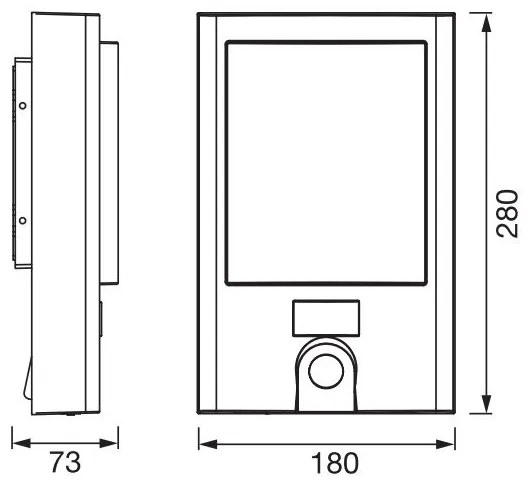 Corp de iluminat LED de exterior cu senzor și cameră Ledvance LED/22W/230V IP44 Wi-Fi