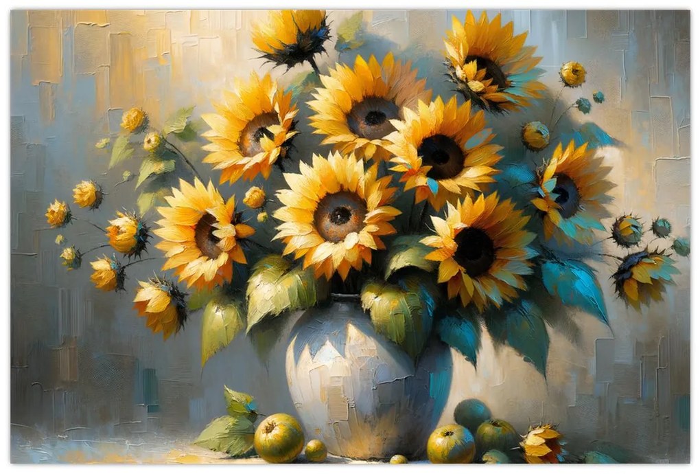 Tablou – Vază cu floarea-soarelui (90x60 cm)