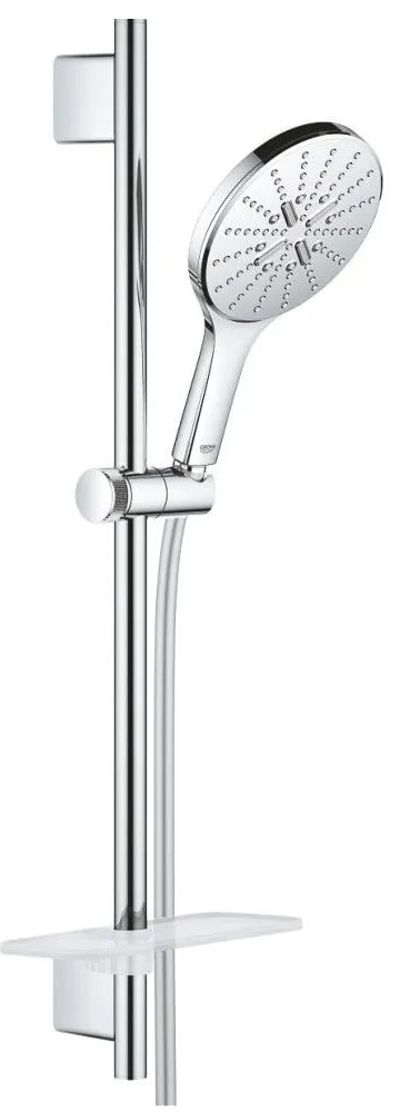 Grohe Rainshower Eco SmartActive 150 Set dus cu bara 60 cm si savoniera, crom