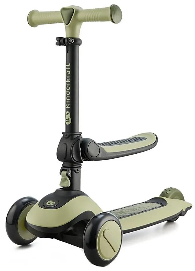 Trotinetă pentru copii KINDERKRAFT 2 în 1 HALLEY Grassland